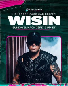 Wisin será el Piloto Honorario del Pace Car en el NASCAR