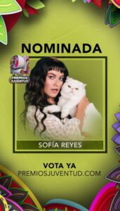 SOFÍA REYES NOMINADA EN PREMIOS JUVENTUD 2025
