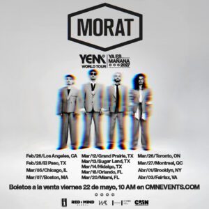 Fechas y boletos: Morat “Ya Es Mañana World Tour 2027” – Estados Unidos y Canadá