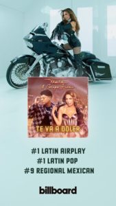 Thalía alcanza el No. 1 en Billboard con “Te va a Doler”