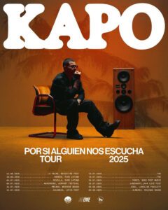 Kapo anuncia su gira internacional 2025: “Por si alguien nos escucha”